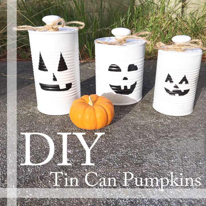 DIY: Tin Can Pumpkins